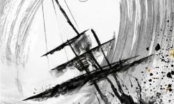 《神秘海域》中国风海报“逐浪夺金” ，古船决战撼天动地